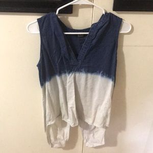 A.n.a ombré denim blouse